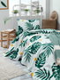L'essentiel linge de maison Piqué Sencillo Monstera - Green